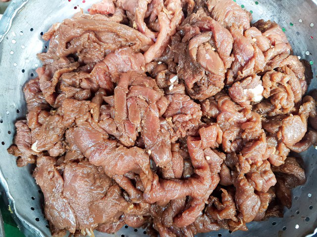 Marinated beef for kasahos or kusahos