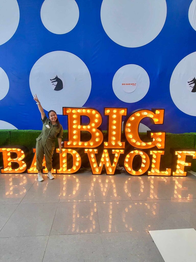 Geemiz during the Big Bad Wolf Books Cebu 2023 Presscon