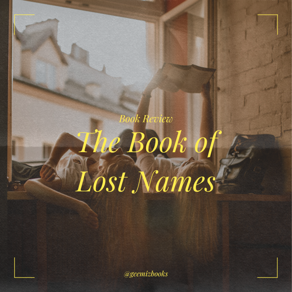 The Book of Lost names Book review