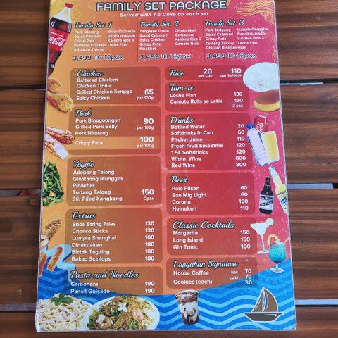 Lapyahan Green lagoon menu 2