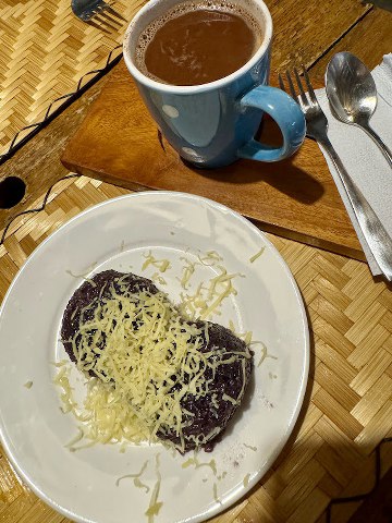 ube bibingka with cheese