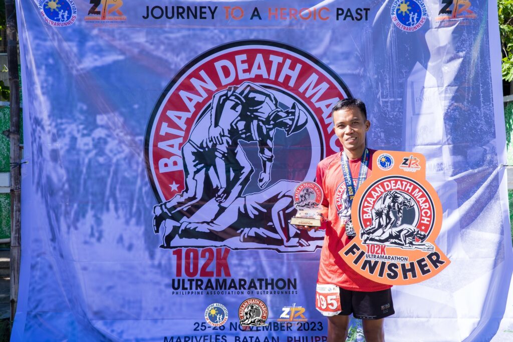 Bataan death March BDM 2023 Champion