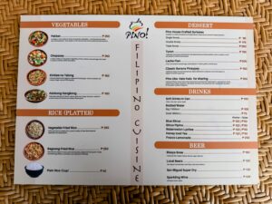 Pino Restaurant Danao Menu