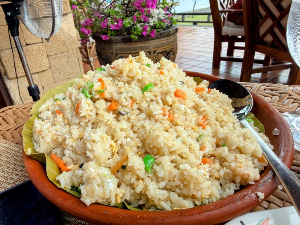 Vegetable Fried Rice at Pino Restaurant Danao